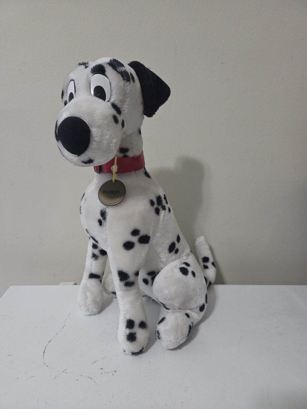 Vintage 90s Walt Disney 101 Dalmatians Pongo Plush Toy Dog 14in